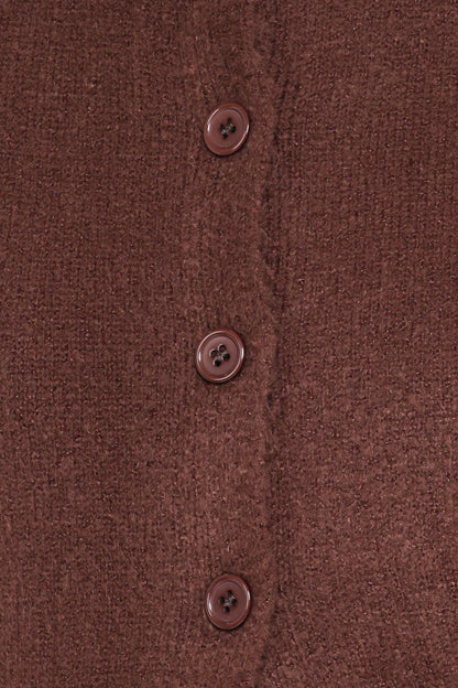 Lilith Knit Top - Chocolate Brown