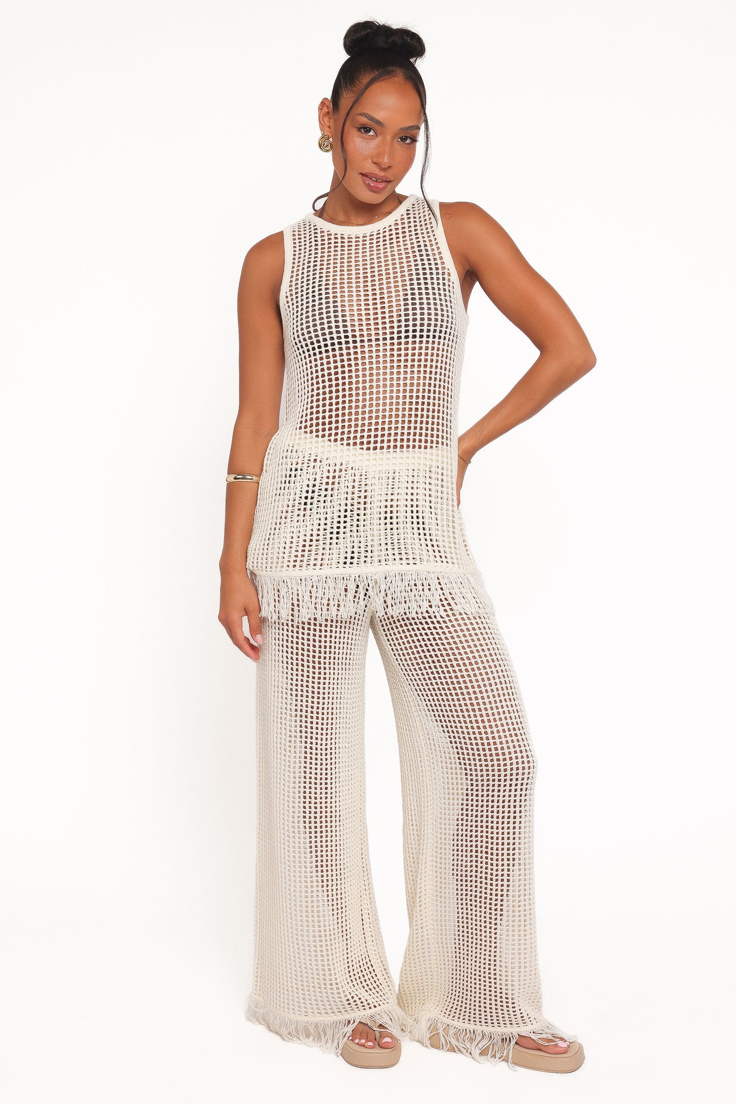 Lorna Knitted Top - Off White
