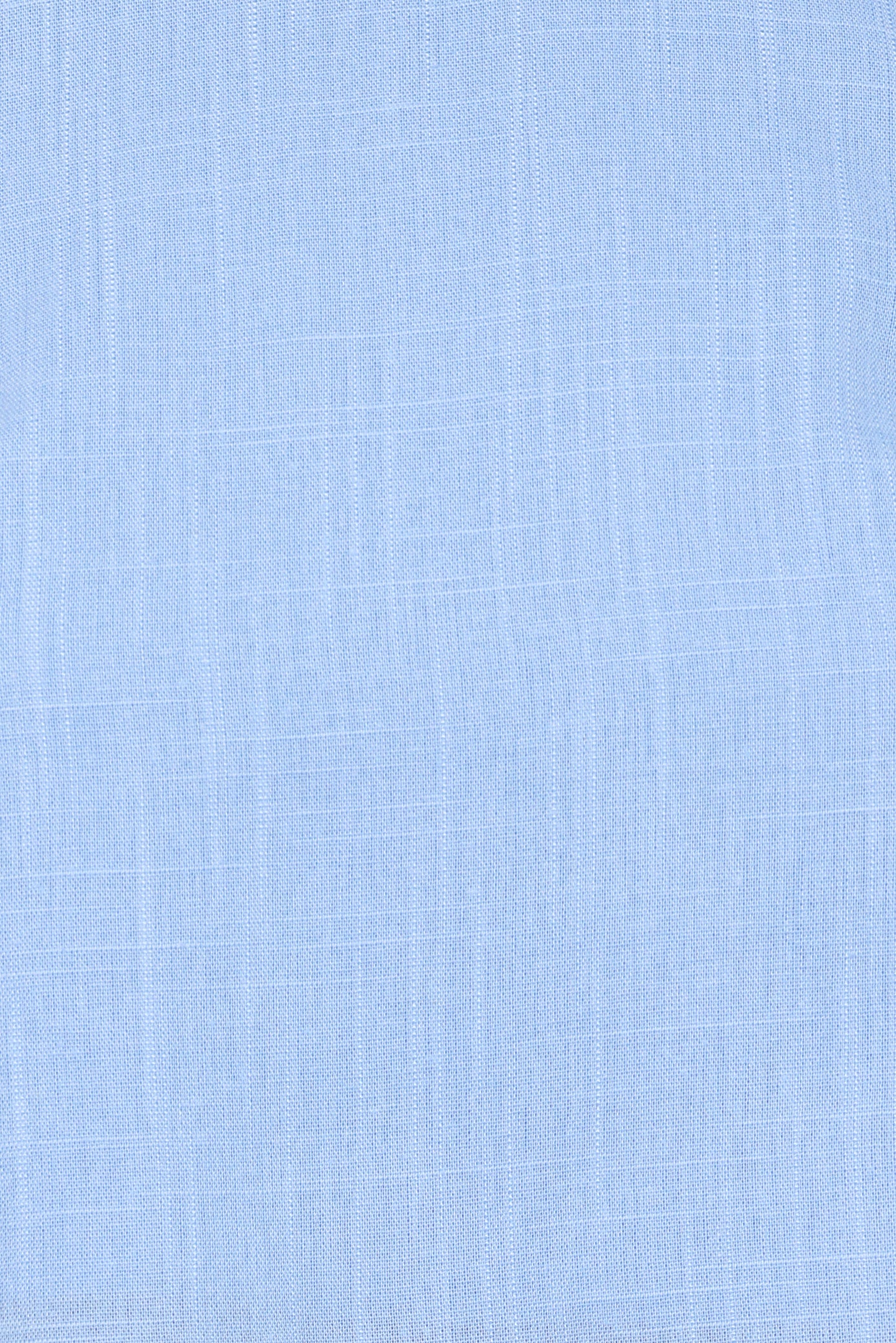 Madison Linen Cropped Tank - Blue