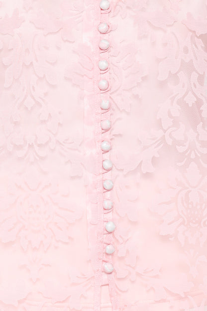 Marni Organza Top - Pink Floral