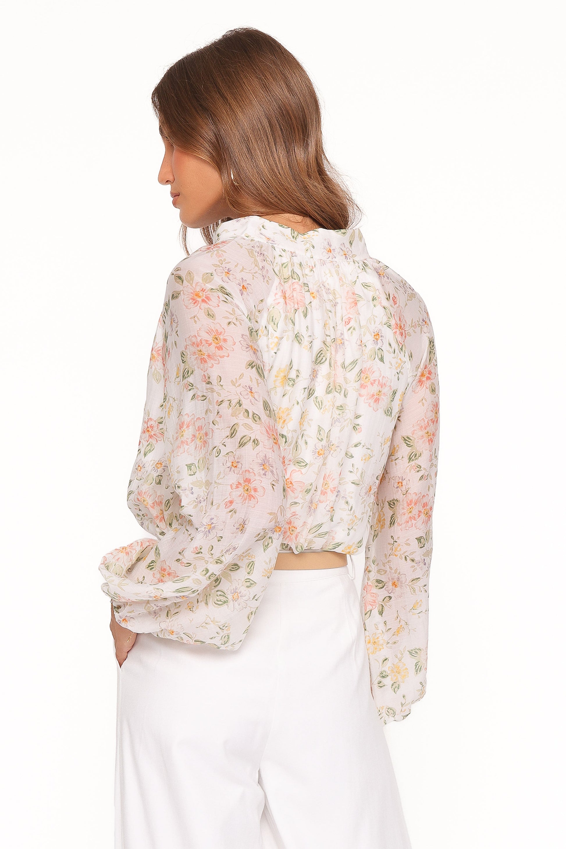 Marni Top -  White Multi Floral