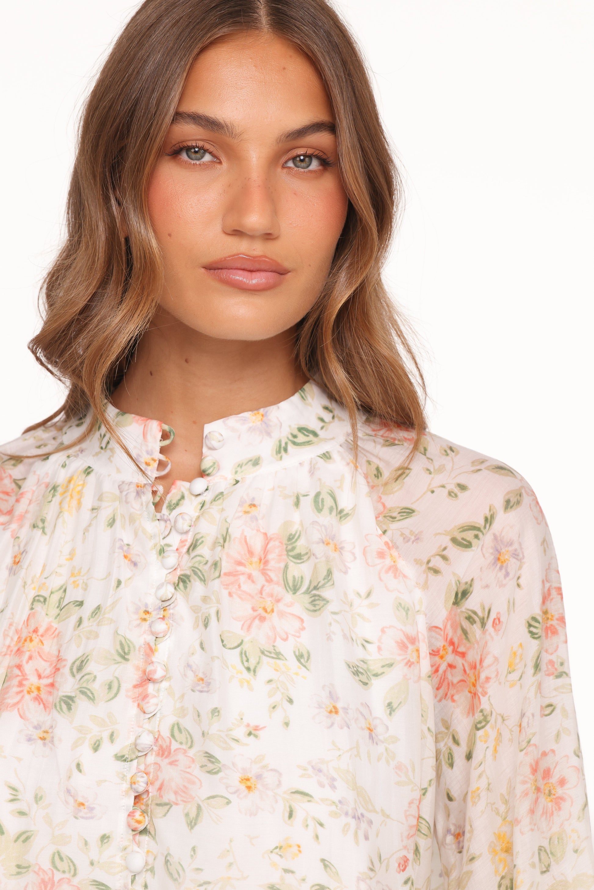 Marni Top -  White Multi Floral