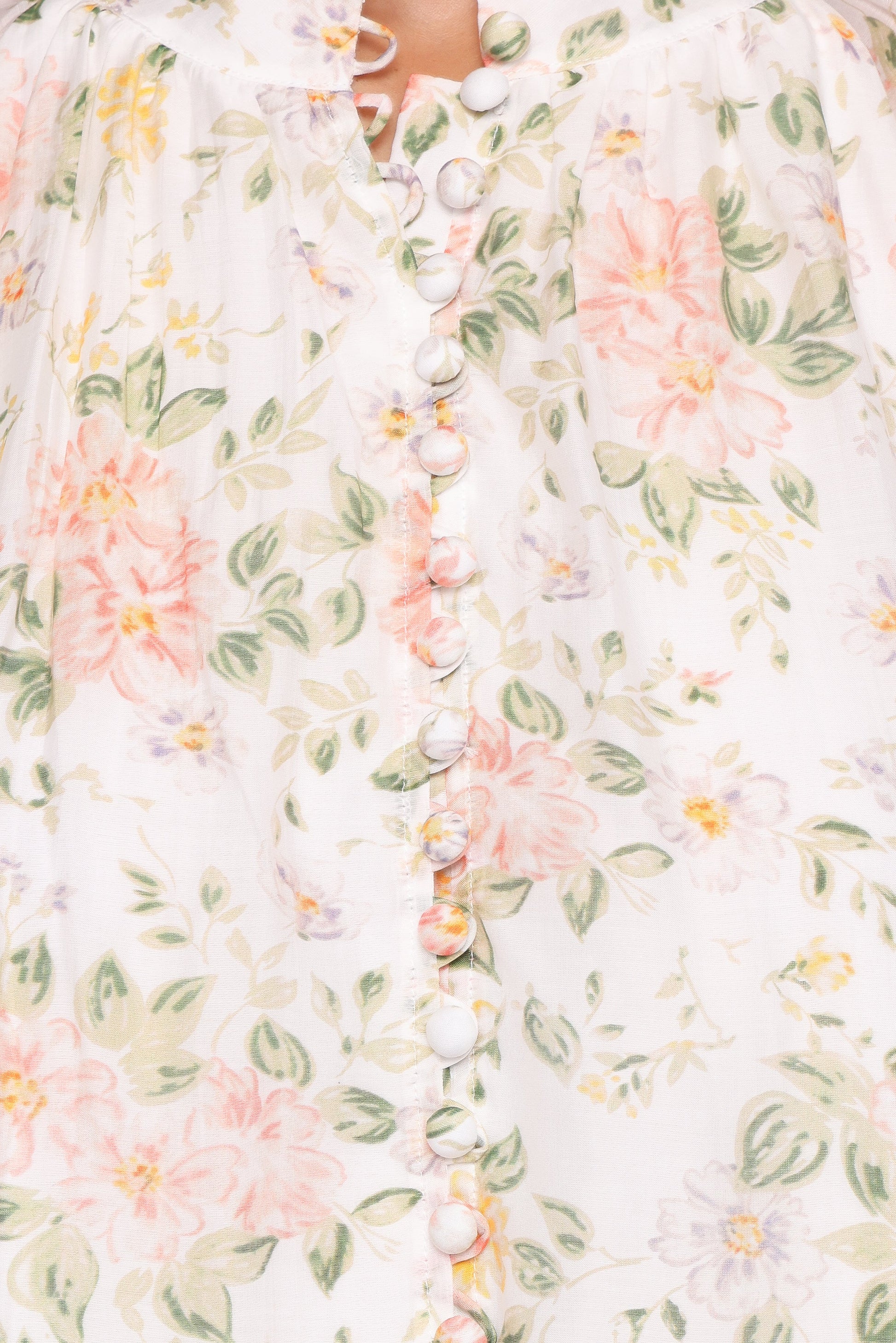 Marni Top -  White Multi Floral