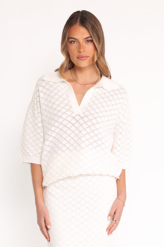 Meera Top - White