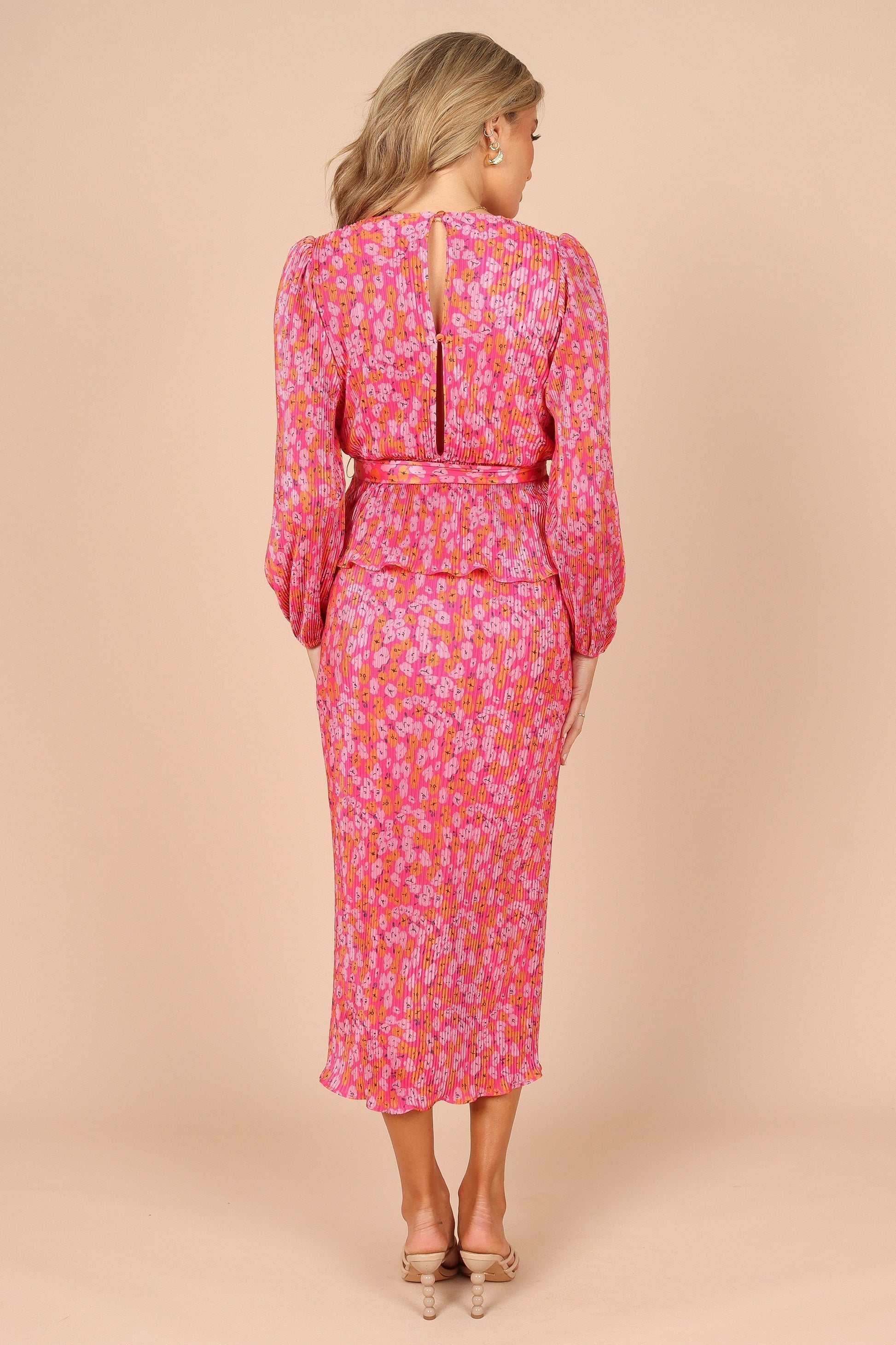 Minelli Pleat Top - Hot Pink