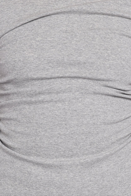 Nissa Long Sleeve Top - Heather Grey