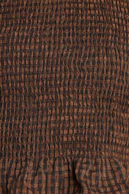 Nora Long Sleeve Top - Check
