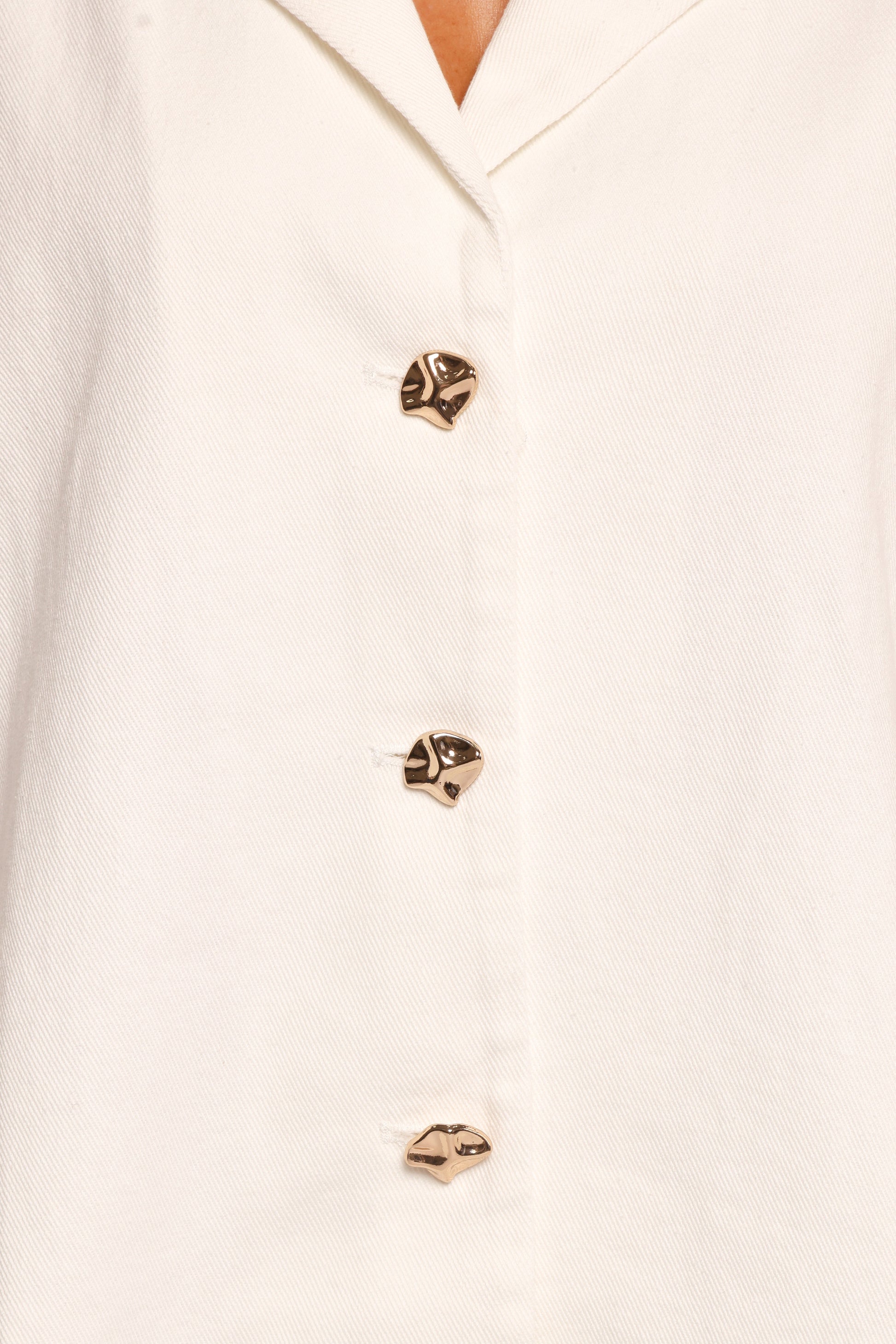 Odelia Denim Shirt - Off White