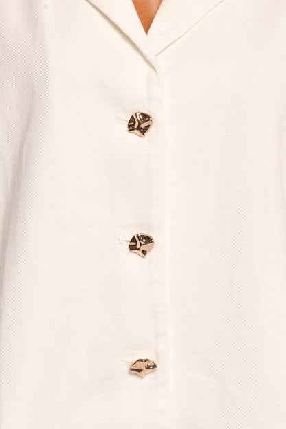 Odelia Denim Shirt - Off White