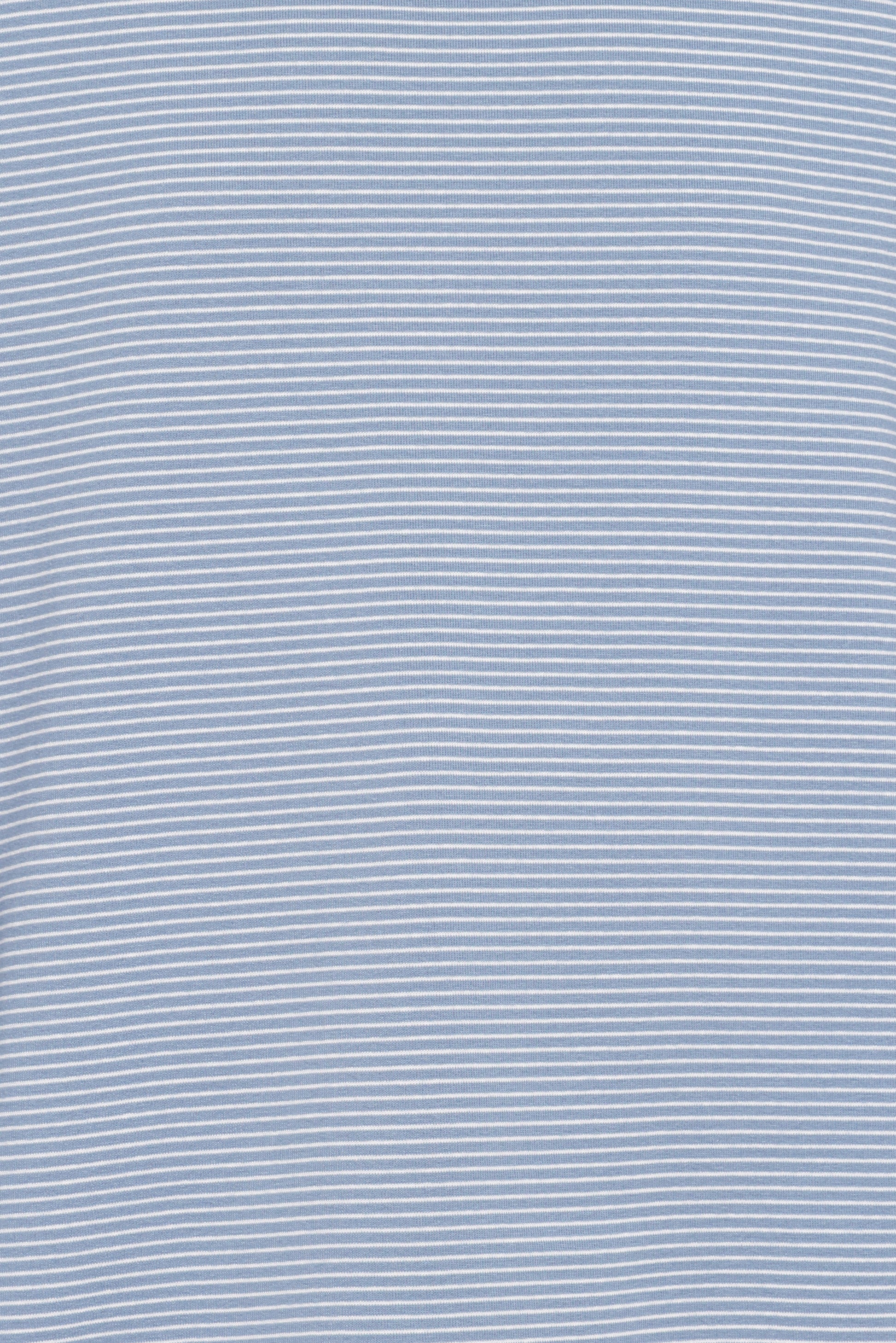 Ruva Long Sleeve Tee - Blue White Stripe