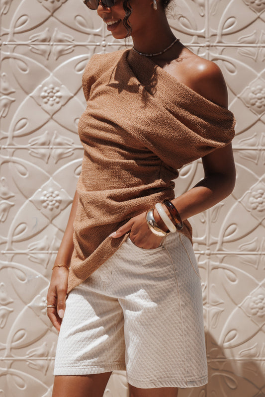Selma Knit Top - Brown
