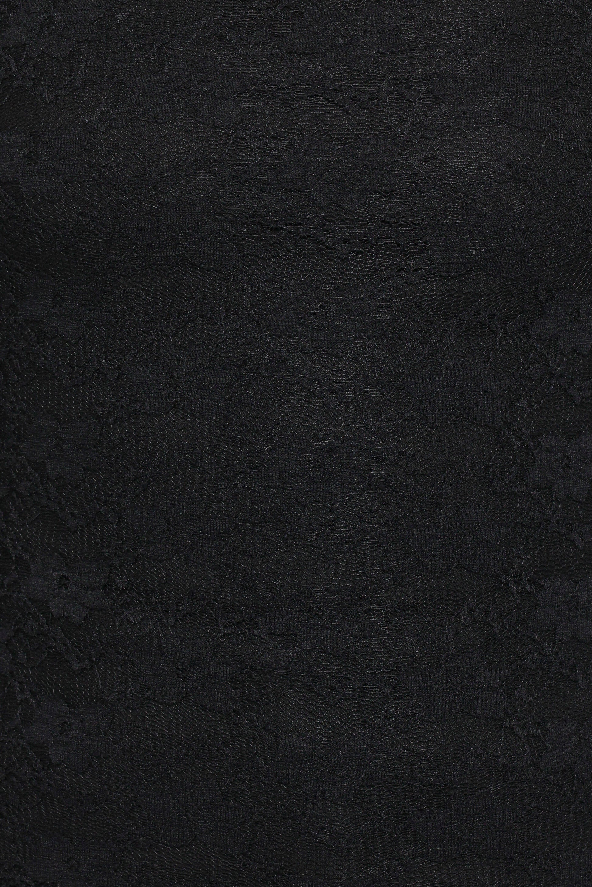 Skyler Square Neck Stretch Lace Top - Black