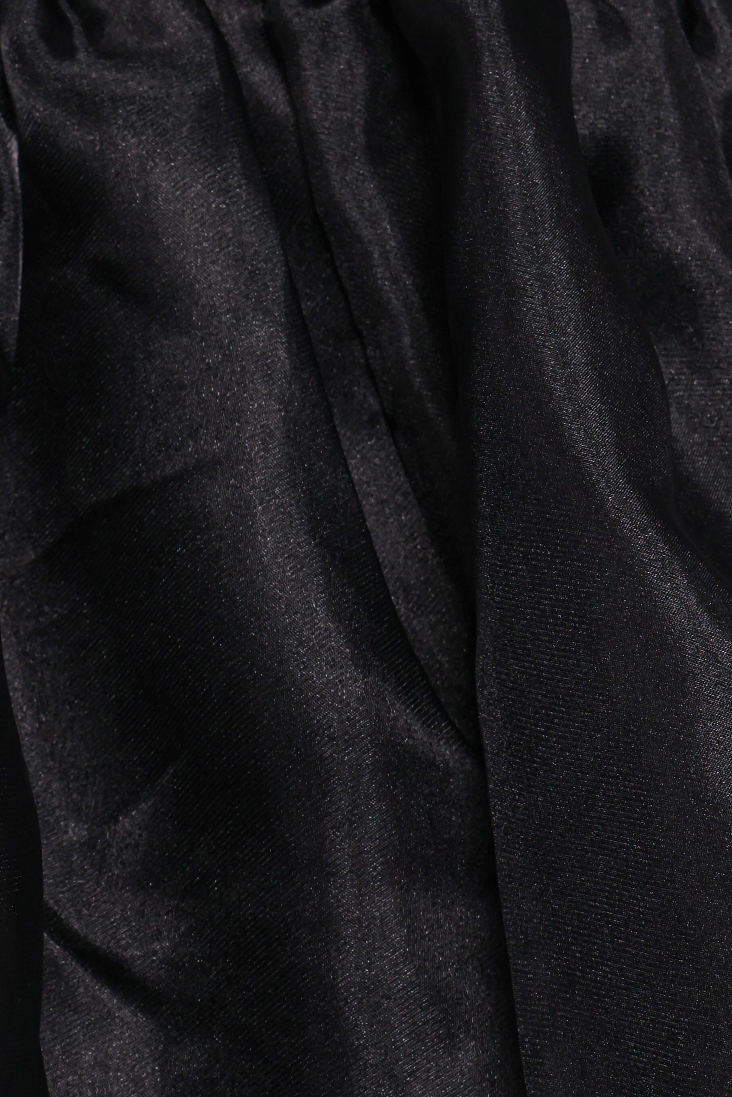 Solenne Puff Sleeve Peplum Organza Top - Black