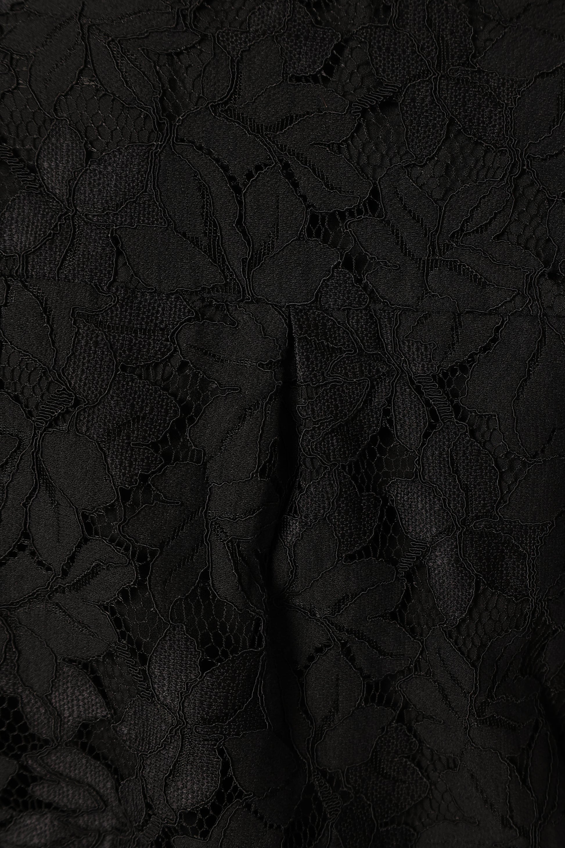 Tadeo Lace Shirt - Black