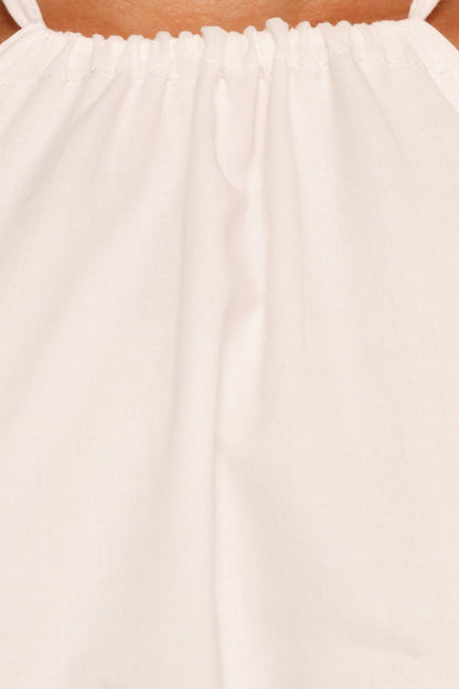Vanessa Halterneck Top - White