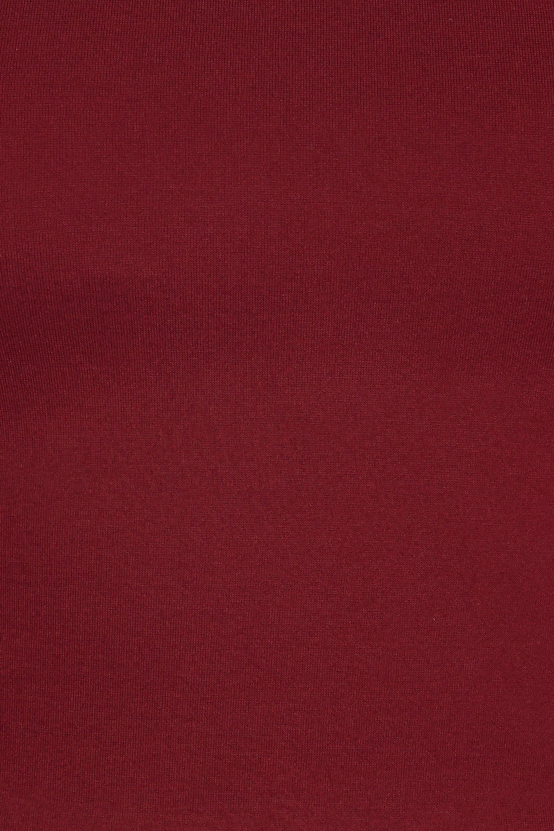 Wesson Sheer Sleeve Top - Merlot