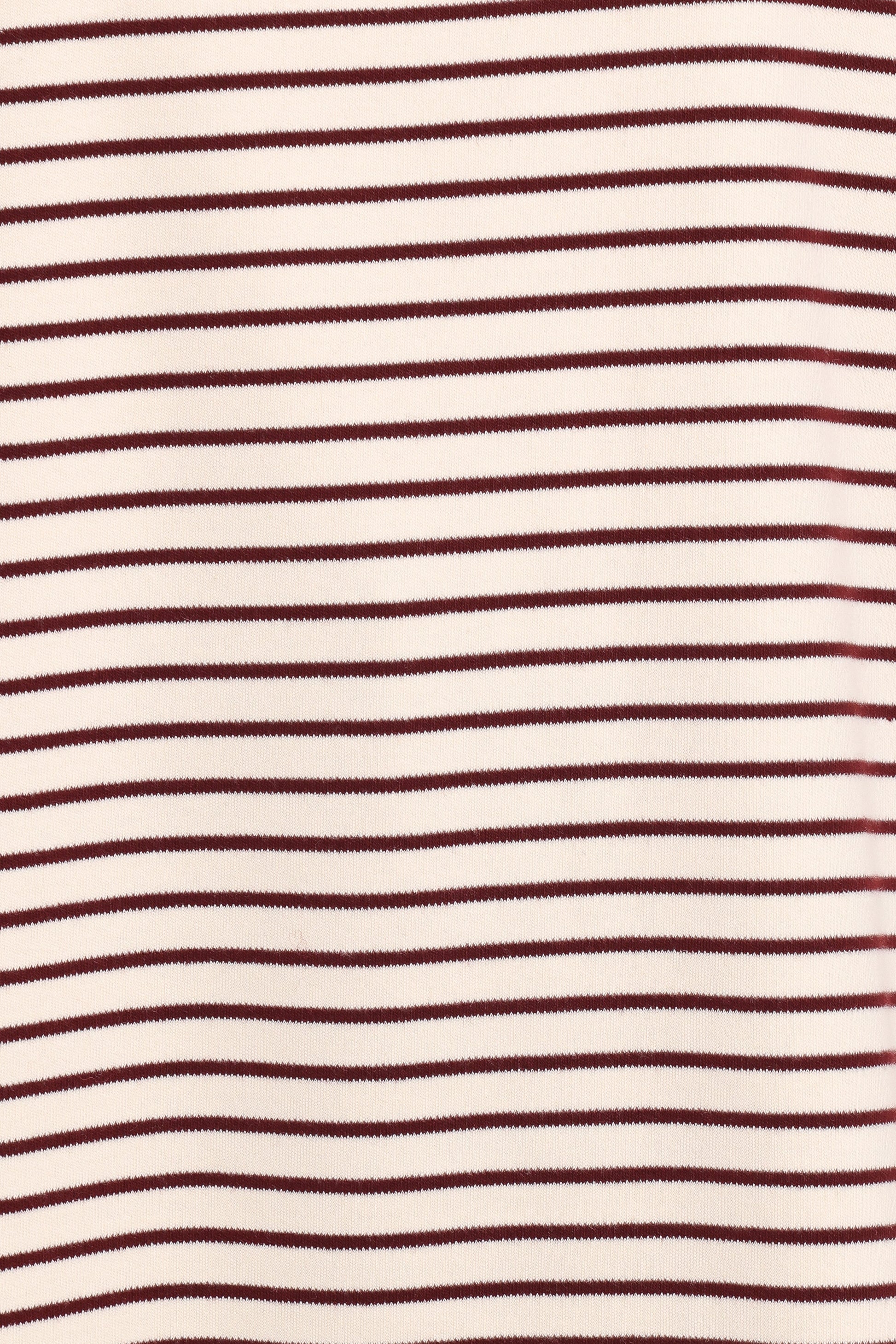Wilda Oversized Tee - Cream Tan Stripe