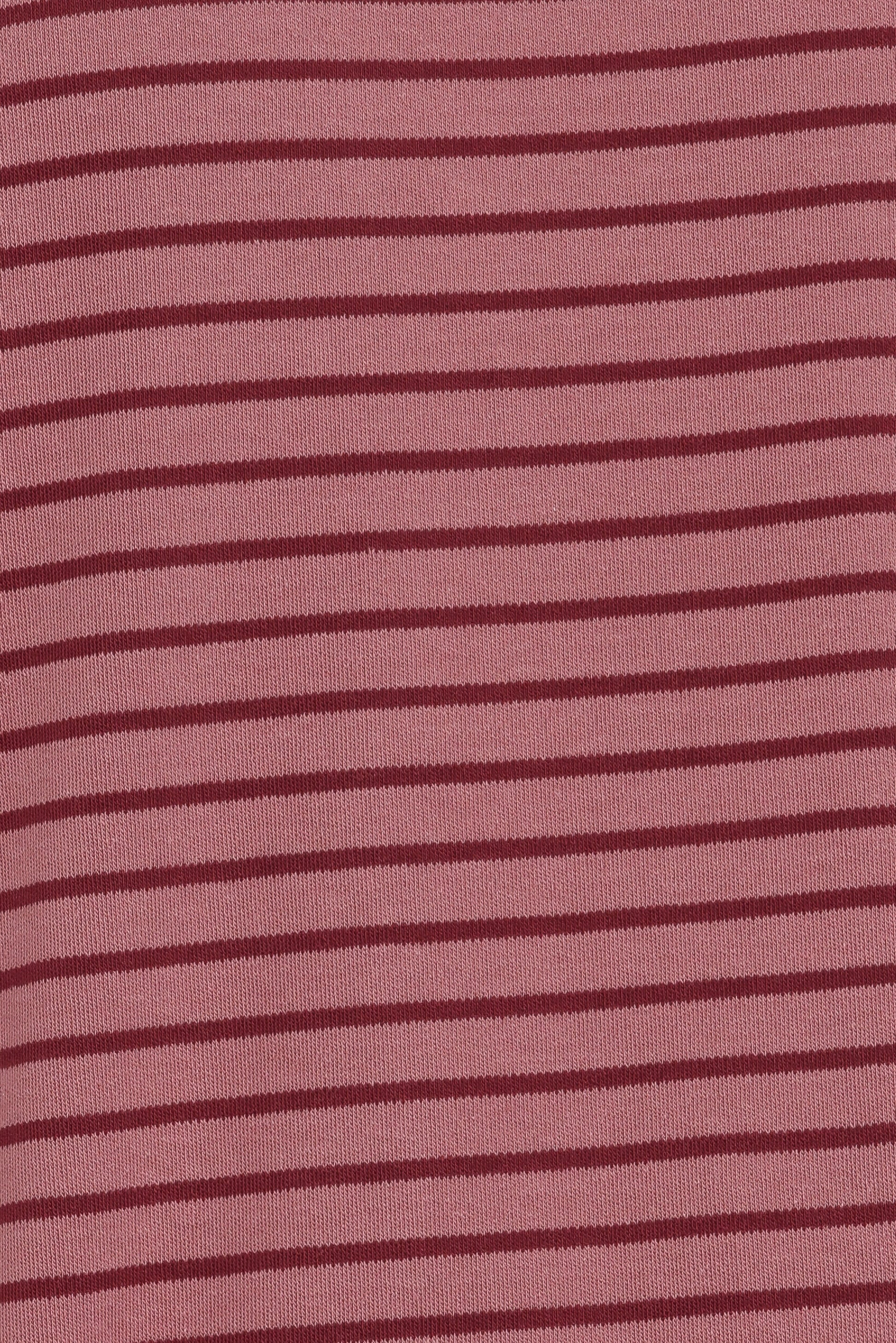 Wilda Oversized Tee - Pink Red Stripe