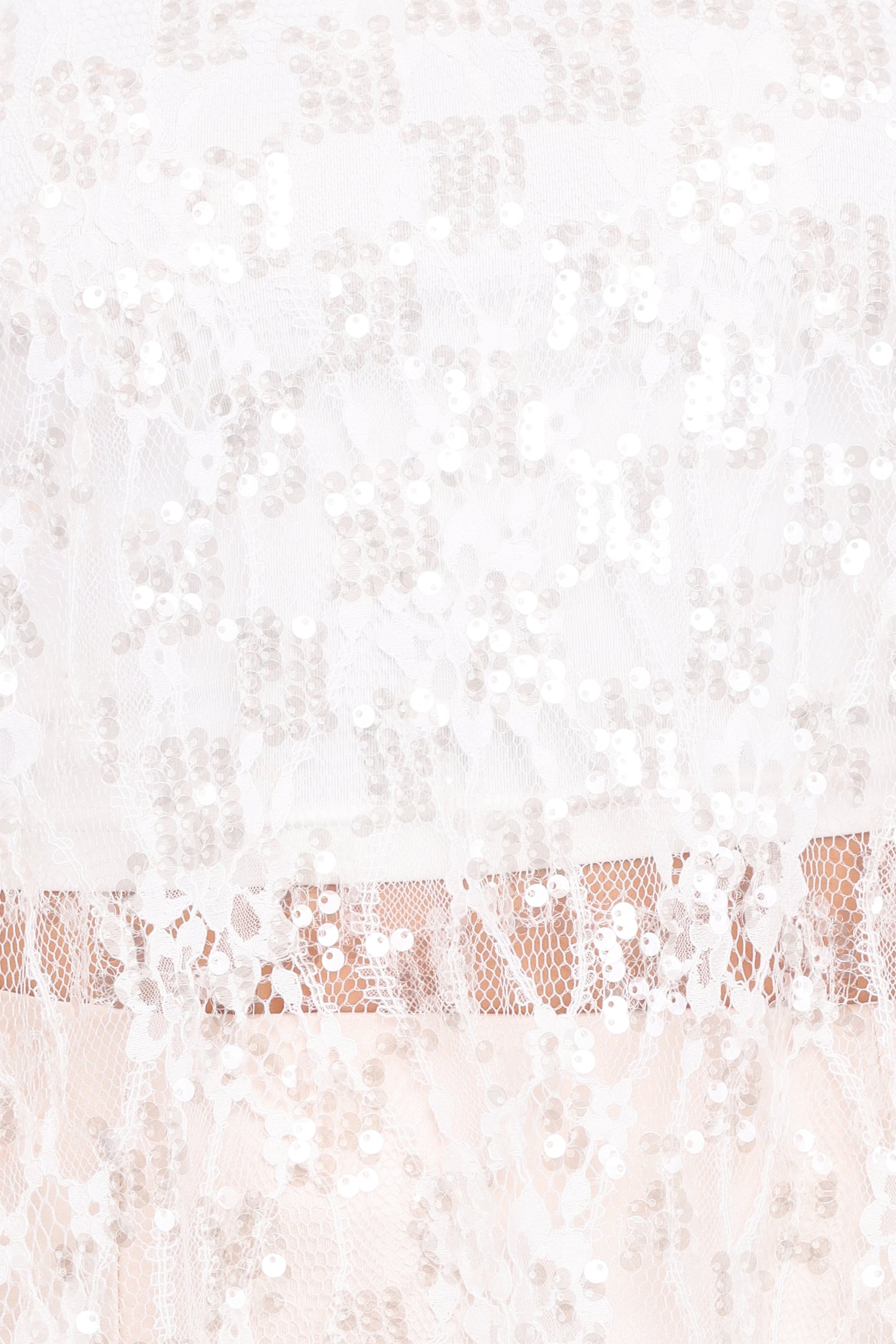 Yonder Sheer Lace Tee Top - White