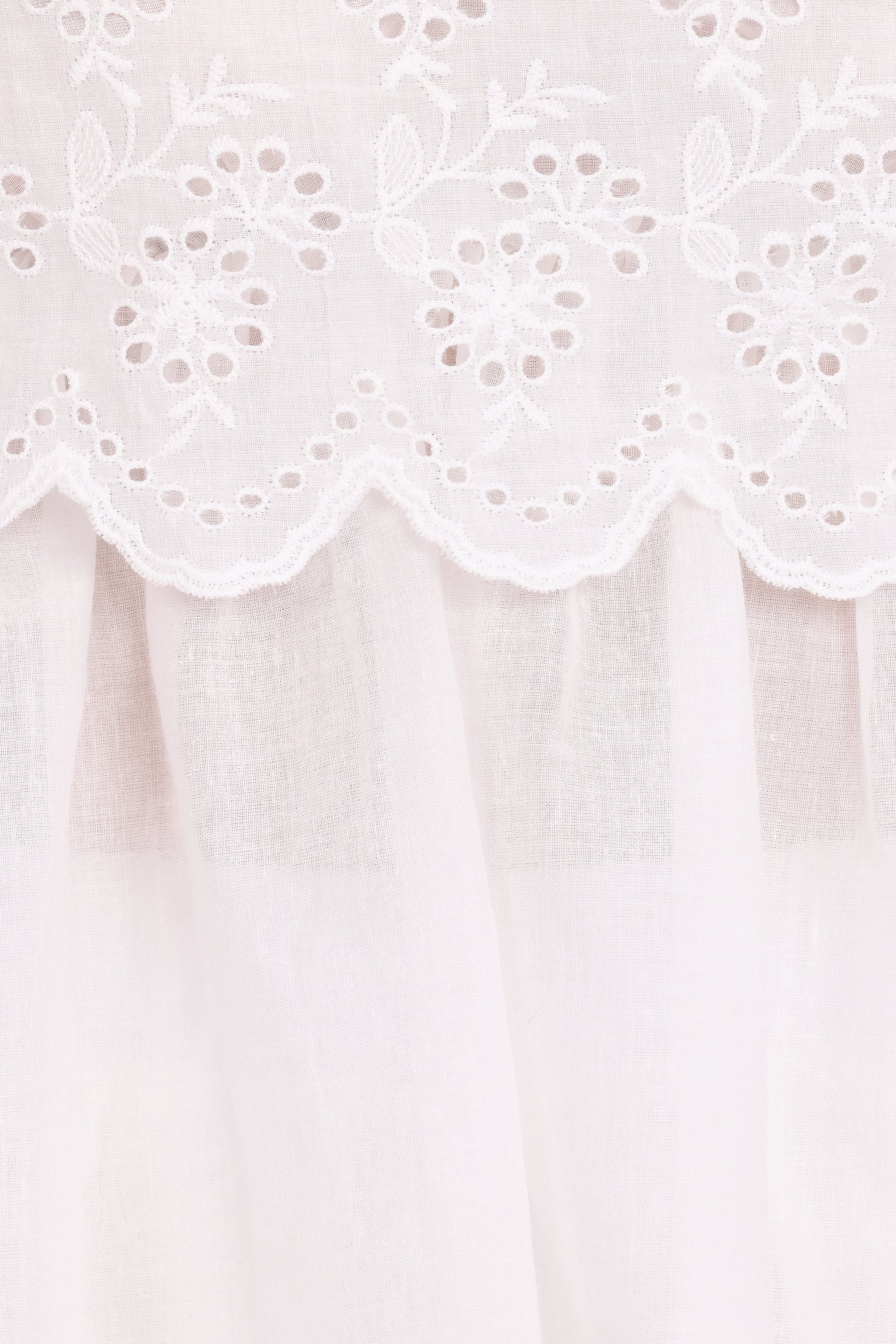 Zera Eyelet Top - White