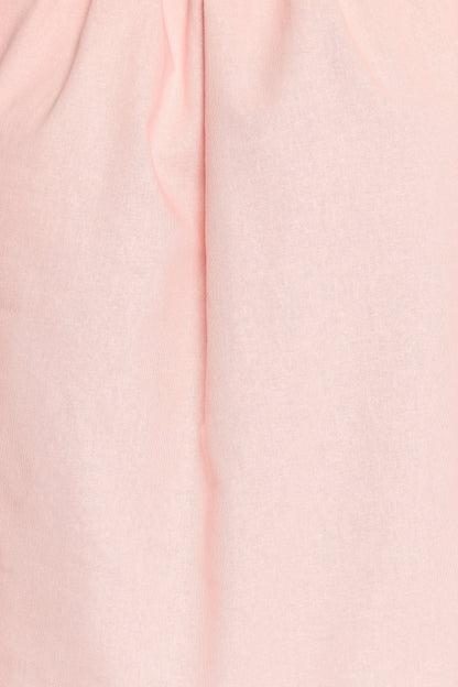 Zion Off Shoulder Long Sleeve Top - Pale Pink
